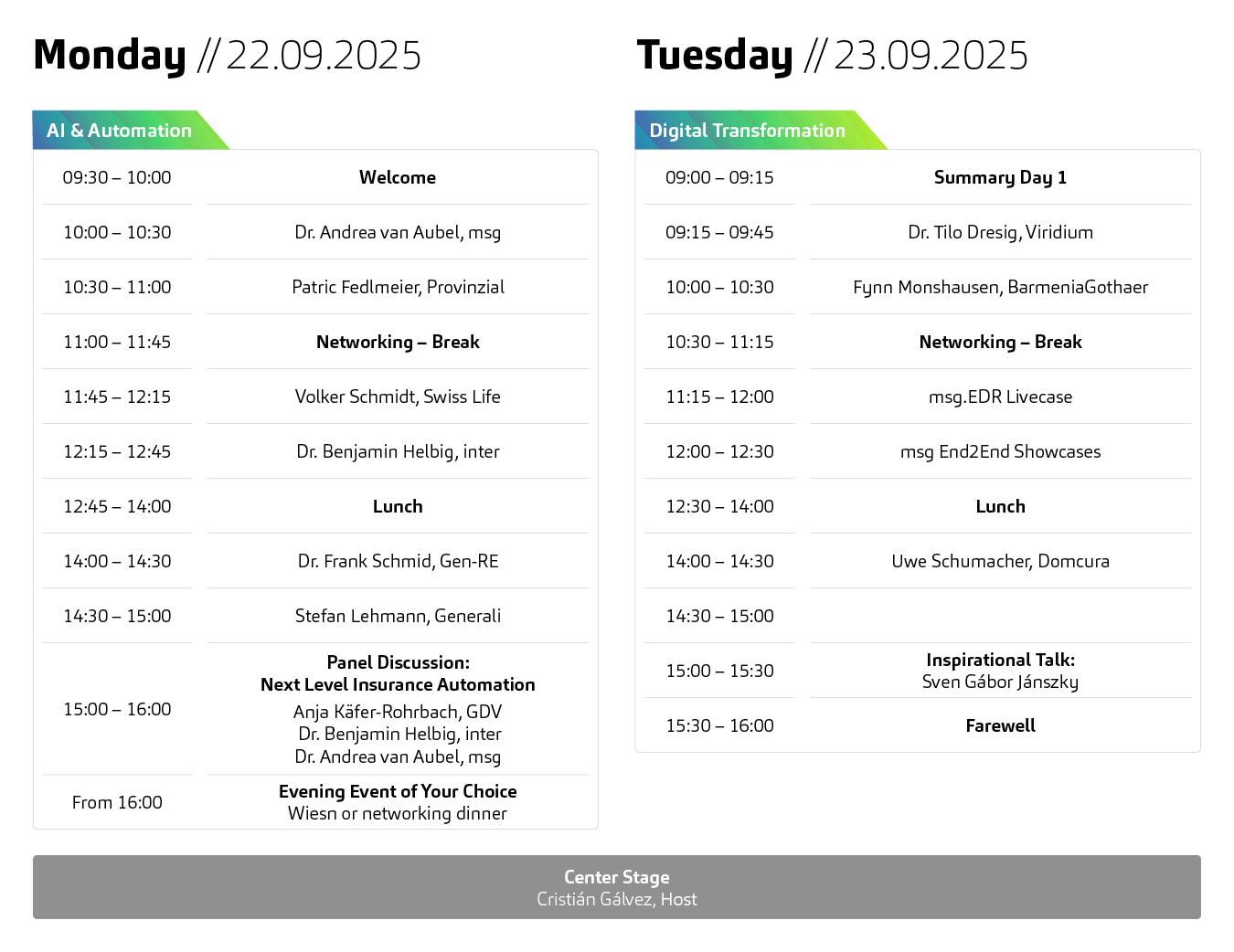 Agenda of inscom conference 2025